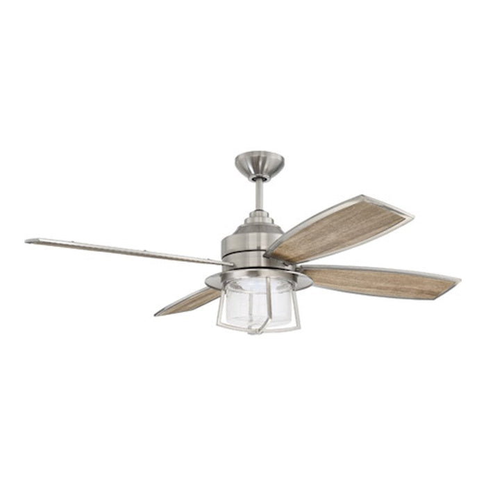 Craftmade 52" Waterfront Ceiling Fan, Brushed Polished Nickel - WAT52BNK4