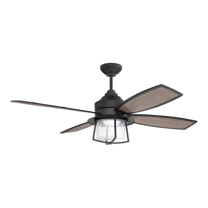 Craftmade 52" Waterfront Ceiling Fan, Flat Black - WAT52FB4