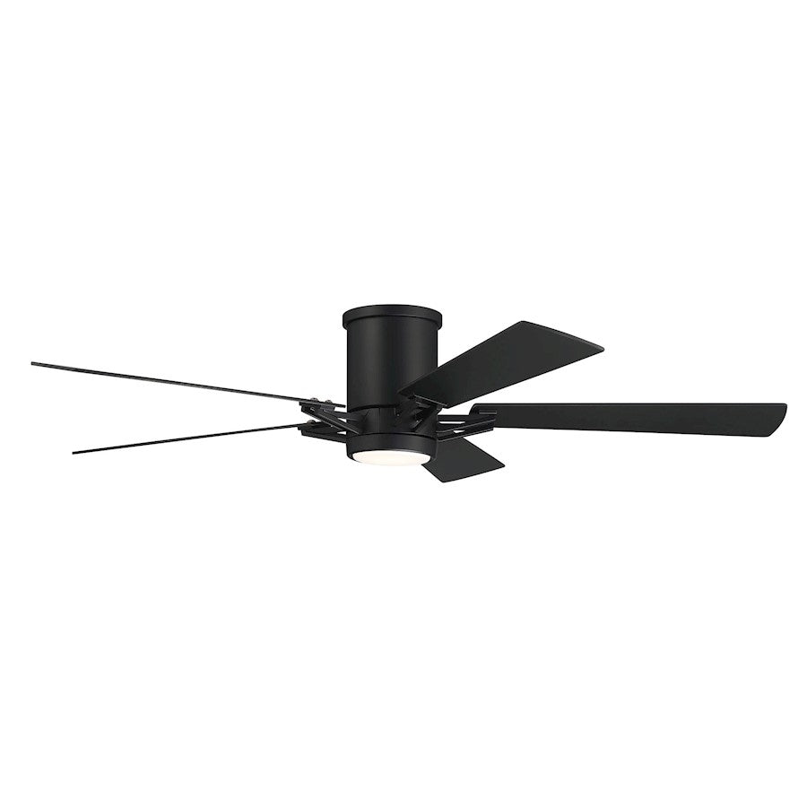 Craftmade Wyatt 52" Ceiling Fan, Black/Greywood Blades/Light kit - WYT52FB5