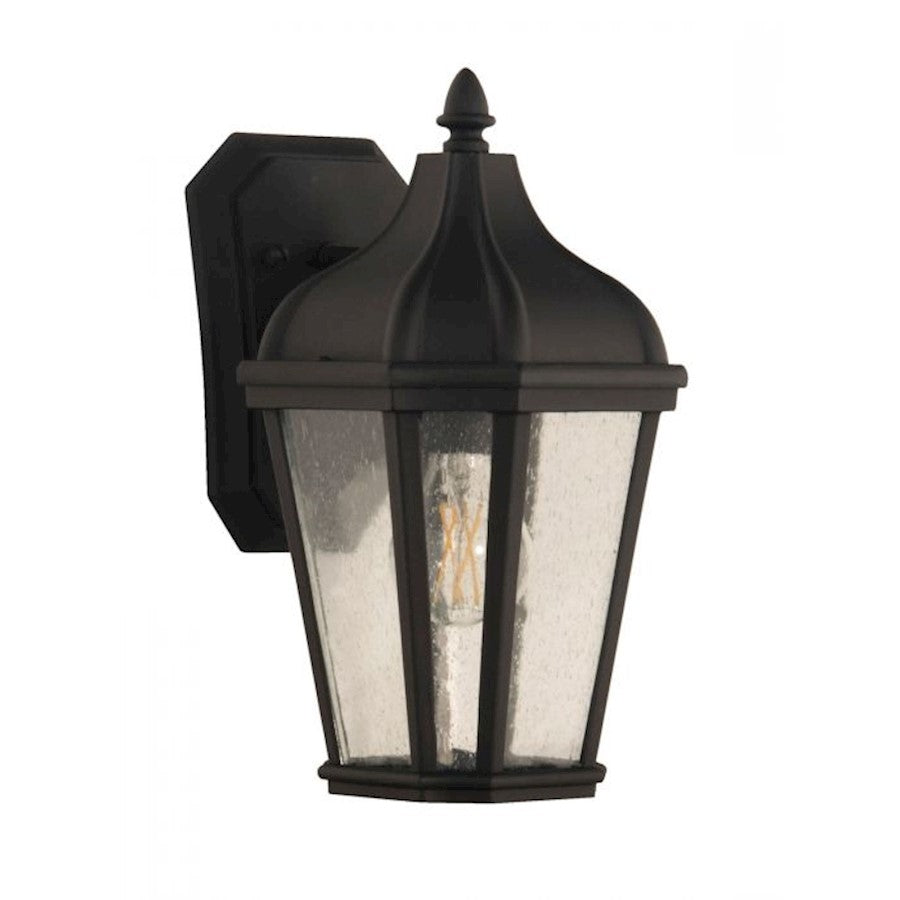 Craftmade Briarwick Small 1 Light Outdoor Lantern, Black/Seeded - ZA3004-TB