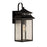 Craftmade Crossbend Small 1 Light Outdoor Lantern, Black/Seeded - ZA3104-TB