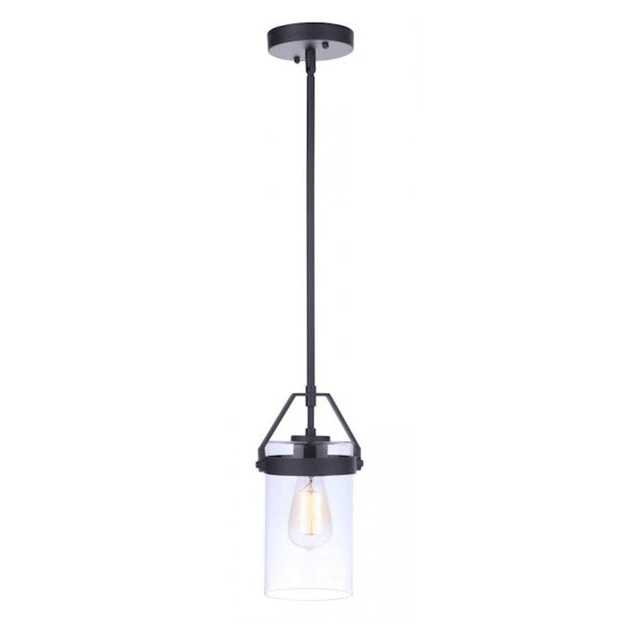 Craftmade Franklin 1 Light Outdoor Pendant, Midnight