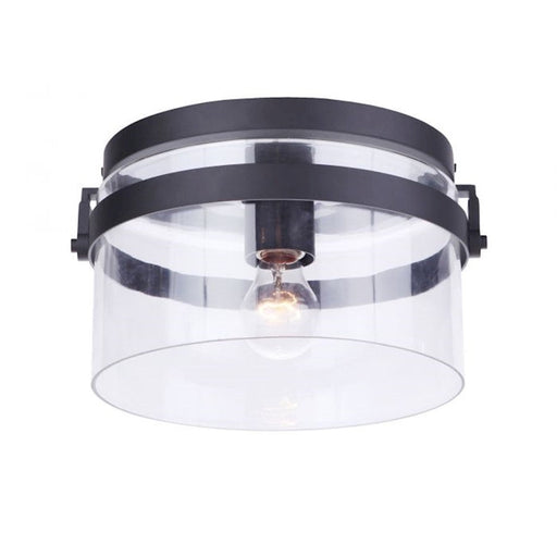 Craftmade Franklin 1 Light Outdoor Flush Mount, Midnight