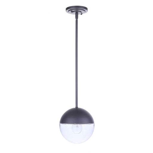 Craftmade Evie 1 Light Outdoor Pendant, Midnight - ZA3411-MN