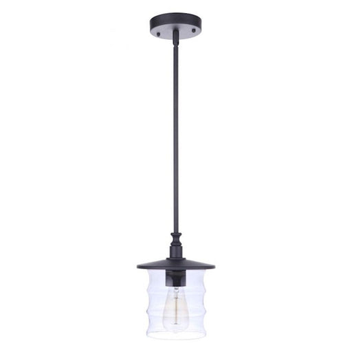 Craftmade Canon 1 Light Outdoor Pendant, Midnight - ZA3611-MN