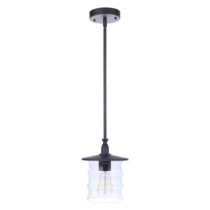 Craftmade Canon 1 Light Outdoor Pendant, Midnight - ZA3611-MN