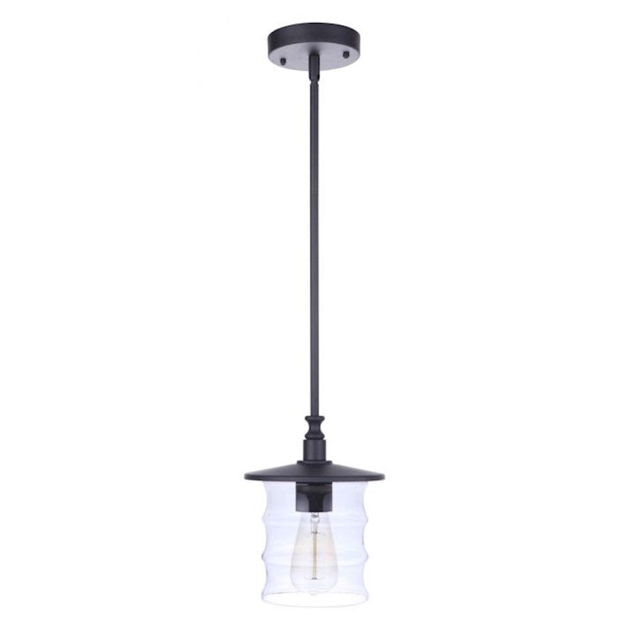 Craftmade Canon 1 Light Outdoor Pendant, Midnight - ZA3611-MN