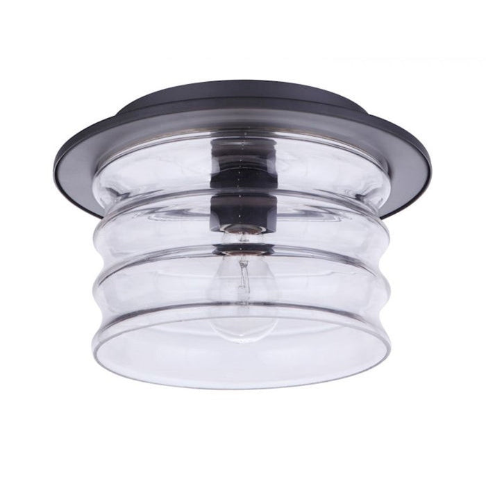 Craftmade Canon 1 Light Outdoor Flush Mount, Midnight - ZA3637-MN