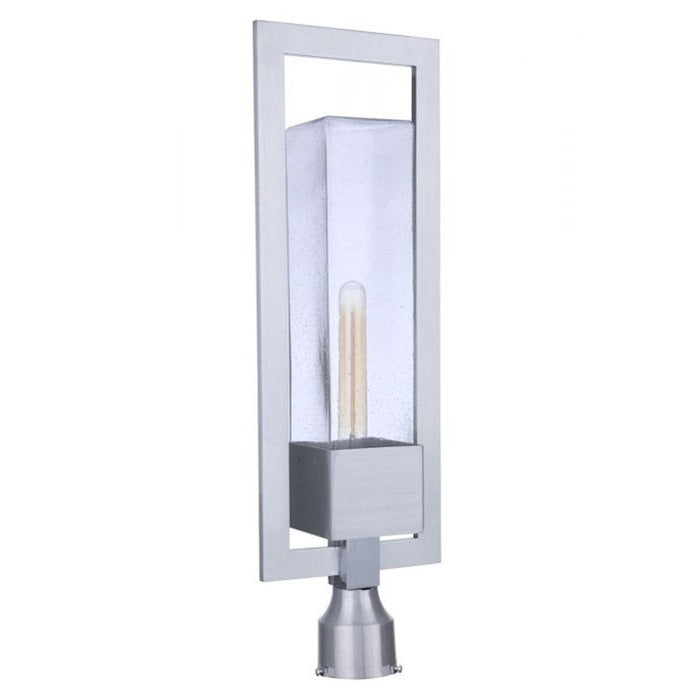 Craftmade Perimeter 1 Light Post Mount, Satin Aluminum - ZA4025-SA