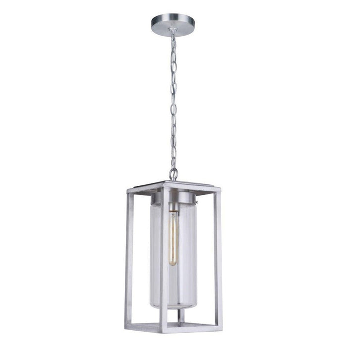 Craftmade Neo 1 Light Outdoor Pendant, Satin Aluminum - ZA4821-SA