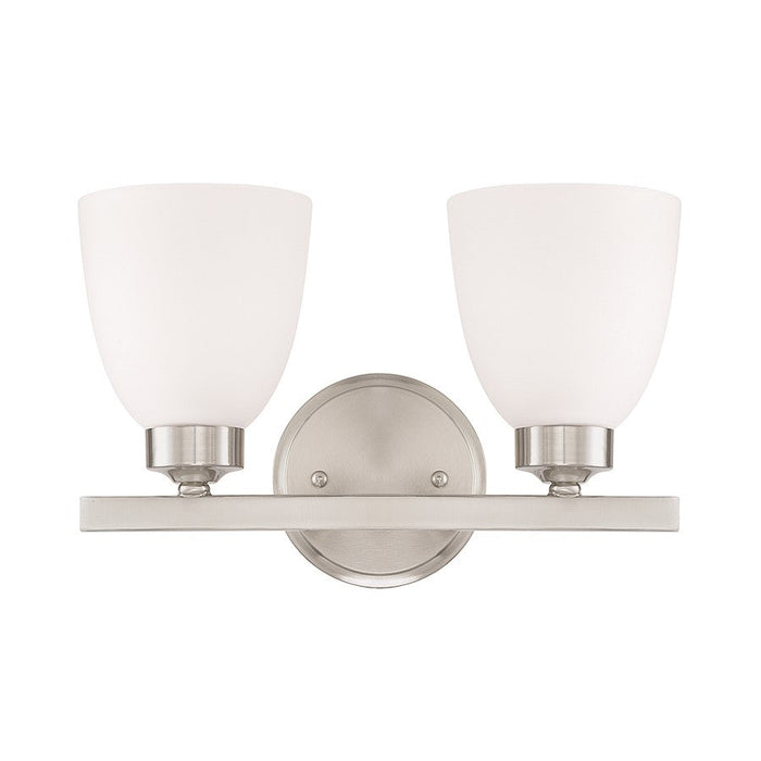 HomePlace by Capital Lighting Jameson 2 Light Vanity, Nickel - 114321BN-333