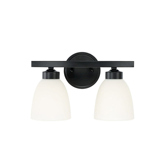 HomePlace Lighting Jameson Vanity, Black/White