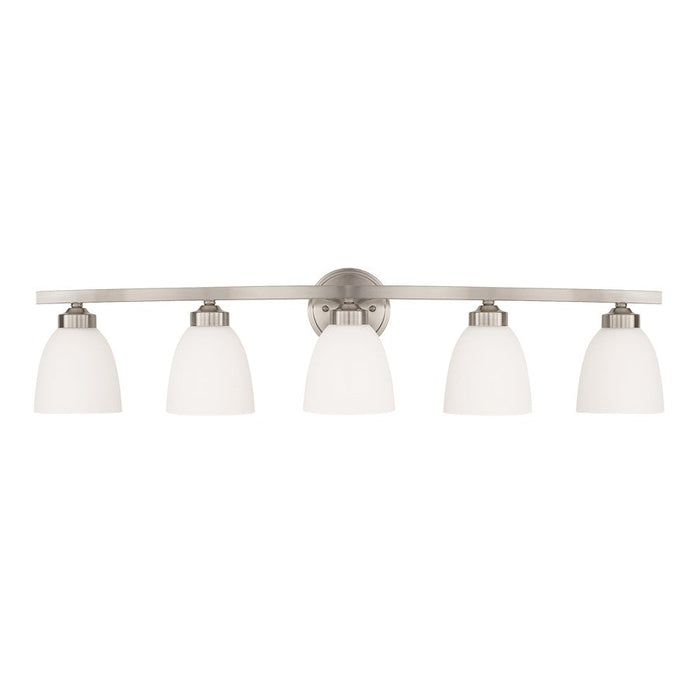 HomePlace by Capital Lighting Jameson 5 Light Vanity, Nickel - 114351BN-333