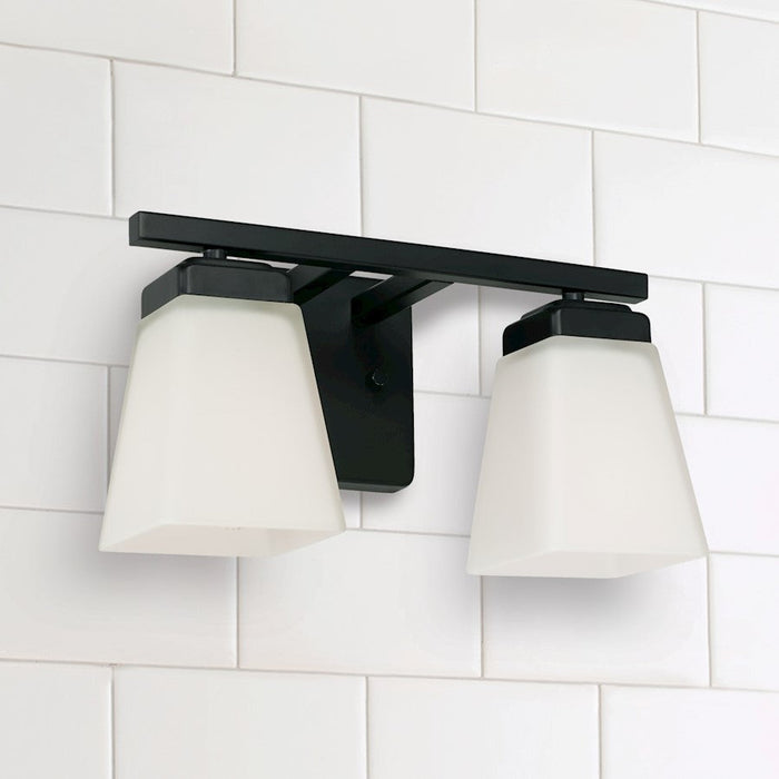 HomePlace Lighting Baxley Vanity, Black/White