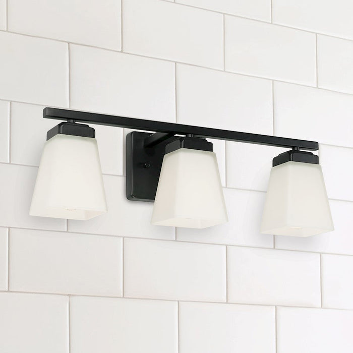 HomePlace Lighting Baxley Vanity, Black/White