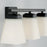 HomePlace Lighting Baxley Vanity, Black/White