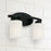 HomePlace Lighting Dixon Vanity, Black/White