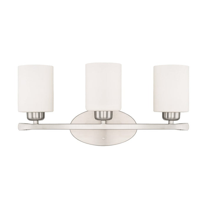 HomePlace by Capital Lighting Dixon 3 Light Vanity, Nickel - 115231BN-338