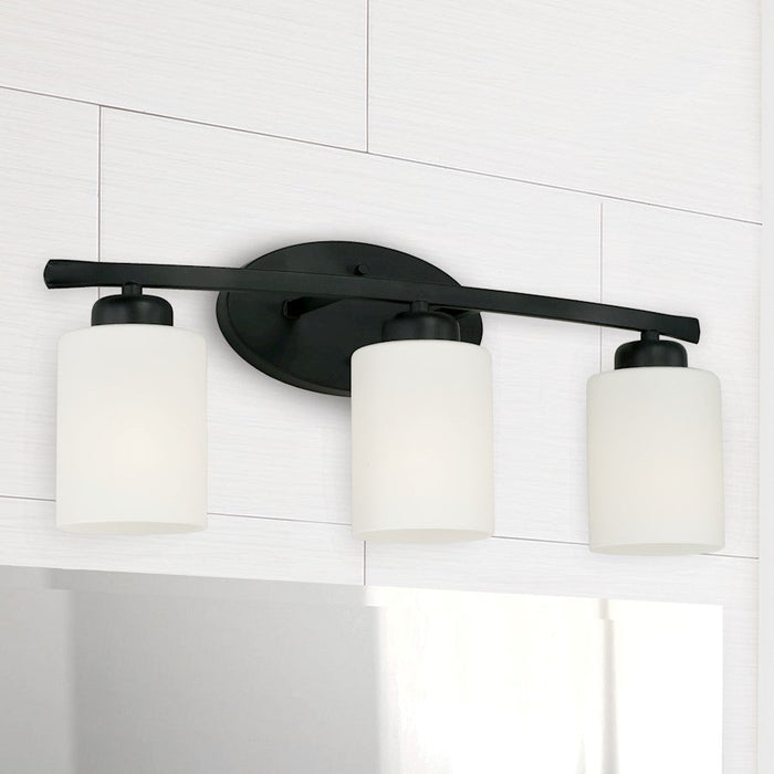 HomePlace Lighting Dixon Vanity, Black/White