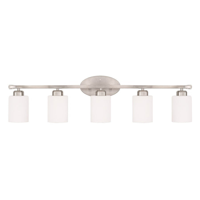 HomePlace by Capital Lighting Dixon 5 Light Vanity, Nickel - 115251BN-338