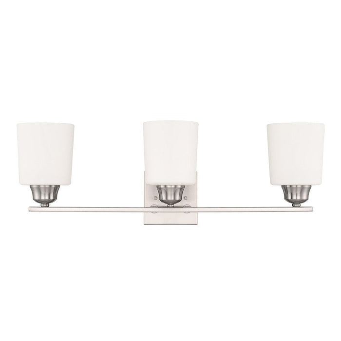 HomePlace by Capital Lighting Hayden 3 Light Vanity, Nickel - 115331BN-339