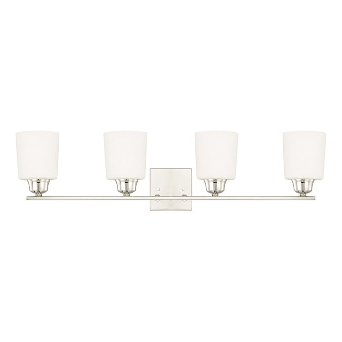 HomePlace by Capital Lighting Hayden 4 Light Vanity, Nickel - 115341PN-339