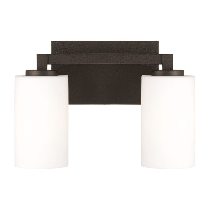 Capital Lighting Ravenwood 2 Light Vanity, Black/Soft White