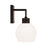 Homeplace Lighting Tanner 2 Light Vanity, Black/Soft White