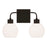 Homeplace Lighting Tanner 2 Light Vanity, Black/Soft White