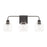 HomePlace by Capital Lighting Tanner 3 Light Vanity, Matte Black - 120031MB-426