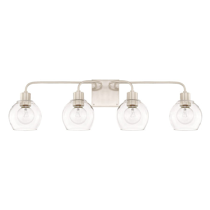 HomePlace by Capital Lighting Tanner 4 Light Vanity, Nickel - 120041BN-426