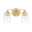 Capital Lighting 2 Light Vanity, Capital Gold - 120521CG-422