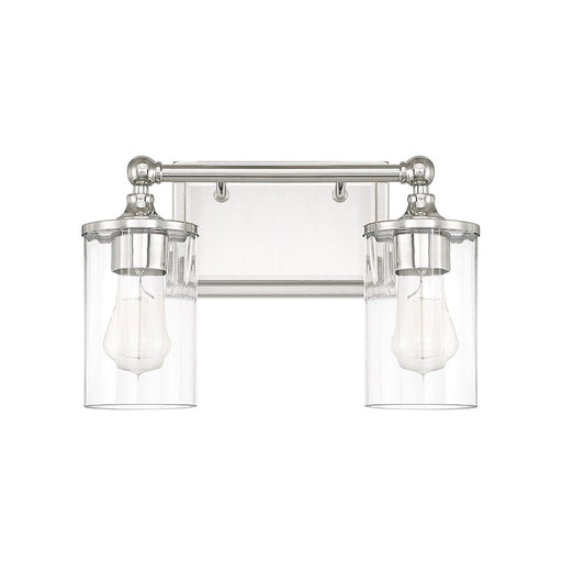 Capital Lighting Camden 2 Light Vanity, Polished Nickel - 120721PN-423