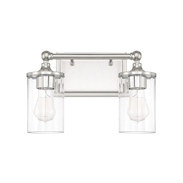 Capital Lighting Camden 2 Light Vanity, Polished Nickel - 120721PN-423