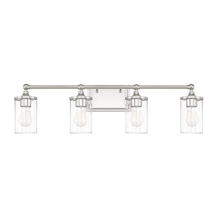 Capital Lighting Camden 4 Light Vanity, Polished Nickel - 120741PN-423