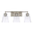 Capital Lighting 3 Light Cone Vanity, Brushed Nickel/Seeded - 121731BN-463