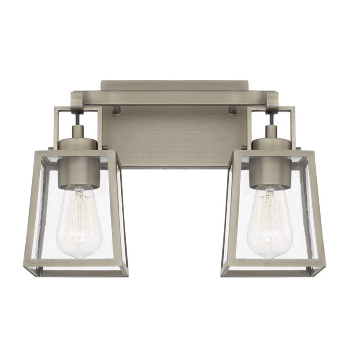 Capital Lighting Kenner 2 Light Vanity, Antique Nickel - 125521AN-448