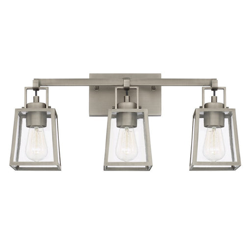 Capital Lighting Kenner 3 Light Vanity, Antique Nickel - 125531AN-448