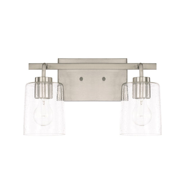 HomePlace by Capital Lighting Greyson 2 Light Vanity, Nickel - 128521BN-449