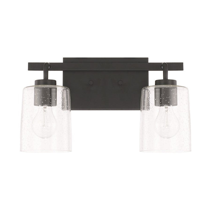 HomePlace by Capital Lighting Greyson 2 Light Vanity, Matte Black - 128521MB-449