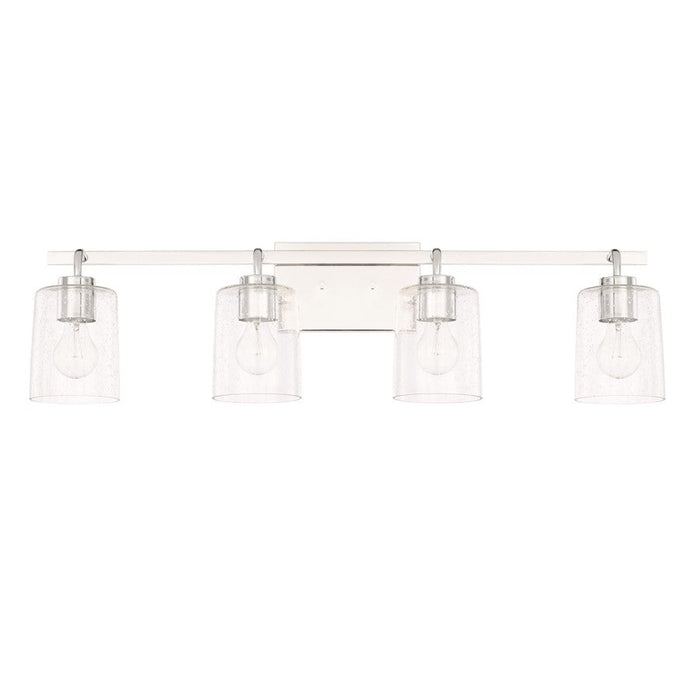 HomePlace by Capital Lighting Greyson 4 Light Vanity, Chrome - 128541CH-449