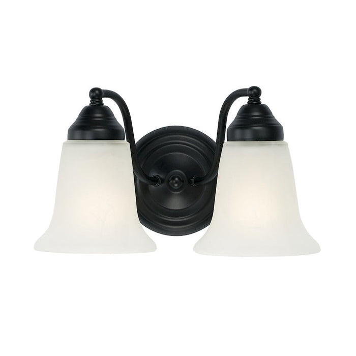 Capital Lighting Brady Vanity, Black/White Faux Alabaster -