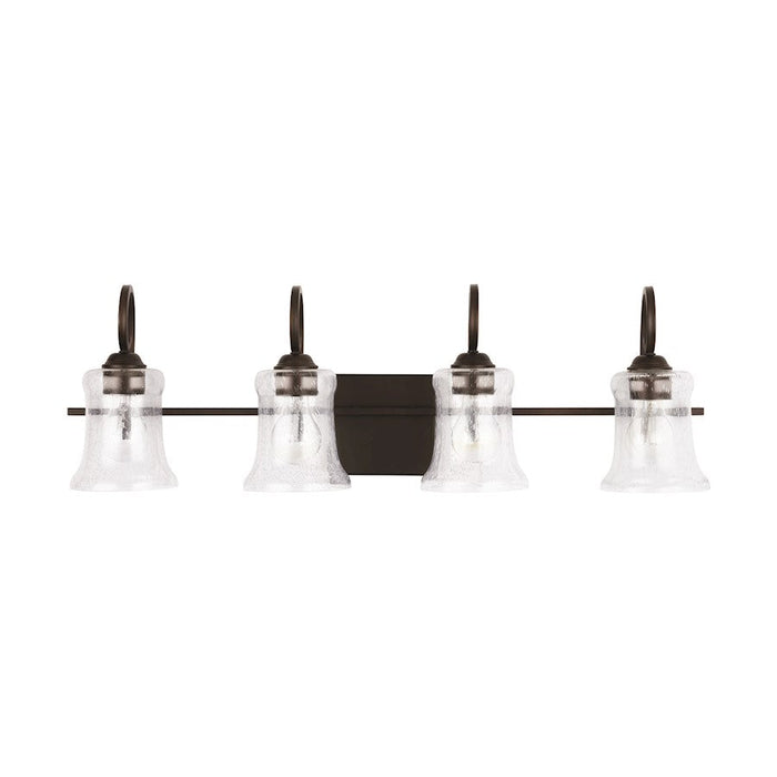 Capital Lighting Cameron 4-Light Vanity, Bronze/Clear Seeded - 139541BZ-501