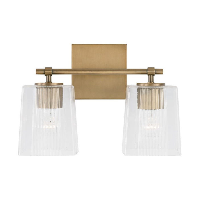 Capital Lighting Lexi Vanity, Clear Fluted