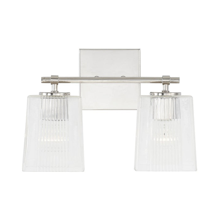 Capital Lighting Lexi Vanity, Clear Fluted