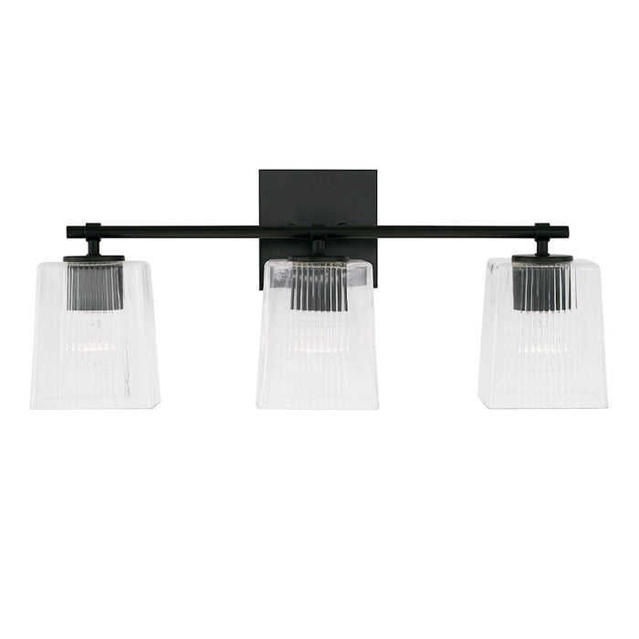 Capital Lighting Lexi Vanity, Clear Fluted