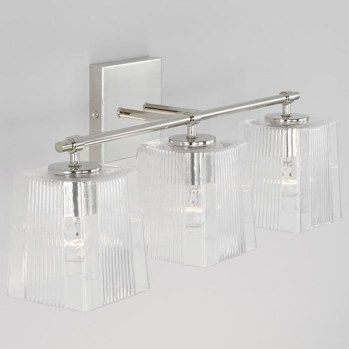 Capital Lighting Lexi Vanity, Clear Fluted