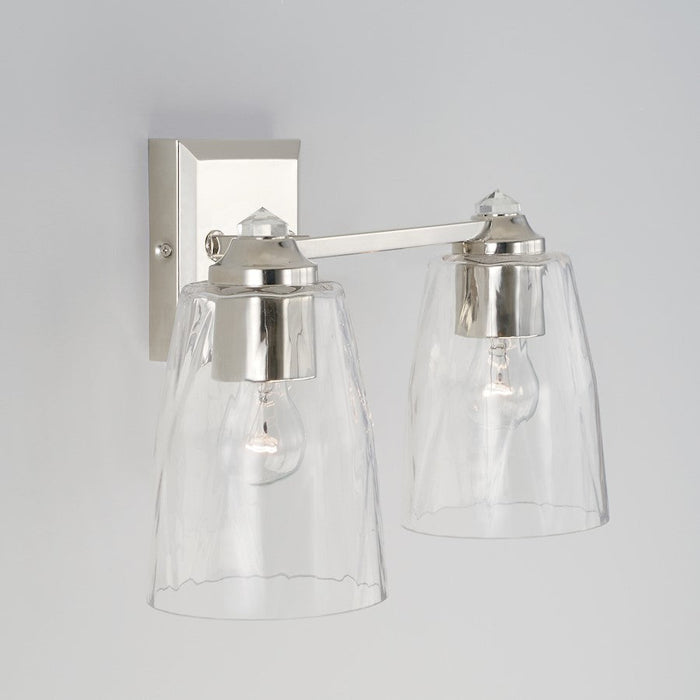 Capital Lighting Laurent Vanity in Polished Nickel/Clear