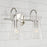 Capital Lighting Mila 2 Light Vanity, Clear Half-Crackle