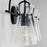 Capital Lighting Mila 3 Light Vanity, Clear Half-Crackle